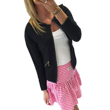 Women Tops Women Long Sleeve Lattice Tartan Cardigan Top Coat Jacket Outwear Blouse  J4U66