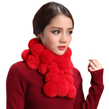Women Scarf Lady Casual Fur Scarves Fur Ball Velvet Scarf Stretchy Soft And Fashionable J4U66