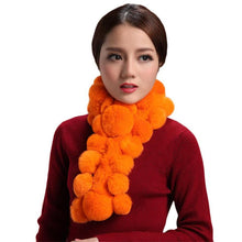 Women Scarf Lady Casual Fur Scarves Fur Ball Velvet Scarf Stretchy Soft And Fashionable J4U66