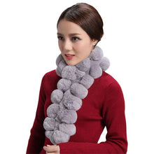 Women Scarf Lady Casual Fur Scarves Fur Ball Velvet Scarf Stretchy Soft And Fashionable J4U66