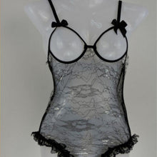 exy Women Black Lace Nightwear Underwear Sets Babydoll Sleepwear &  J4U66