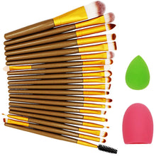 22pc Makeup Brush Makeup Sponge Makeup Brush Cleaner Foundation Brush makeup brushes professional Tools Set J4U66