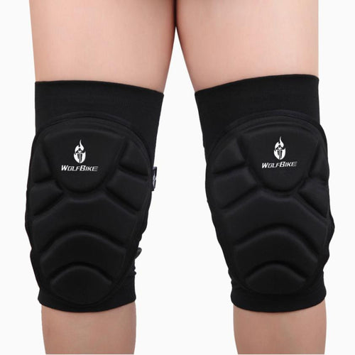 2pc Breathable Elastic Outdoor Sports Knee Pads Wolfbike Knee Pads Football Basketball Leg Sleeve Knee Protector J4U66