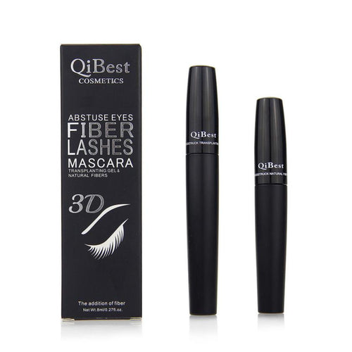 2pc Makeup Eyelash Long Curling Fiber 3D Mascara Eye Lashes Extension Mascara Cream J4U66