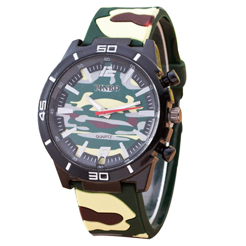 3 Colors Relojes hombre Fashion Camouflage Auartz Watch Relogio masculino J4U66