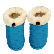 3 Colors Women Soft Warm Indoor Cotton Waterproof Home Anti-slip Shoes& Top J4U66