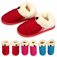 3 Colors Women Soft Warm Indoor Cotton Waterproof Home Anti-slip Shoes& Top J4U66