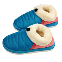 3 Colors Women Soft Warm Indoor Cotton Waterproof Home Anti-slip Shoes& Top J4U66