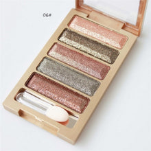 5 Colors Diamond pigment makeup eyeshadow pallette to eye kit maquiagem eye shadow beauty naked pallette J4U66