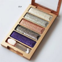 5 Colors Diamond pigment makeup eyeshadow pallette to eye kit maquiagem eye shadow beauty naked pallette J4U66