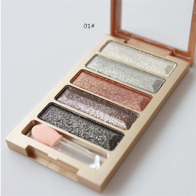 5 Colors Diamond pigment makeup eyeshadow pallette to eye kit maquiagem eye shadow beauty naked pallette J4U66