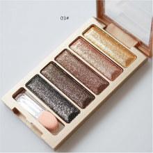 5 Colors Diamond pigment makeup eyeshadow pallette to eye kit maquiagem eye shadow beauty naked pallette J4U66