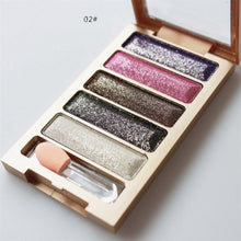 5 Colors Diamond pigment makeup eyeshadow pallette to eye kit maquiagem eye shadow beauty naked pallette J4U66