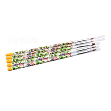 5pc UV Gel Acrylic Nail Art Brush Painting Drawing Brushes Pen Set Nail Design Manicure Tool Pusher Tool Colorful J4U66