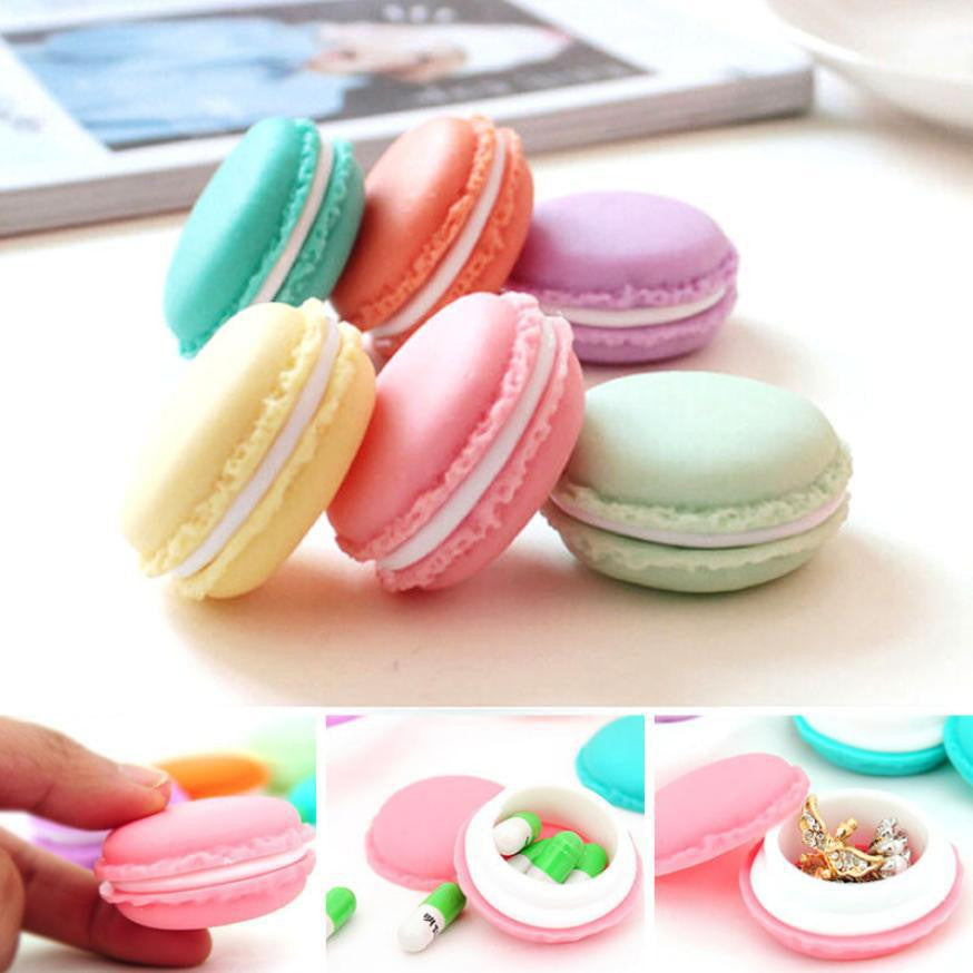 6pc Mini teddy Macaron storage box Candy organizer for jewelry caixa organizadora zakka Gift Novelty households J4U66