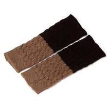 Amazing Patchwork Color Knitted Leg Warmers for Women Boot Socks Cover for Girl Women J4U66