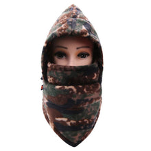 And Warm Cold Protection Face Neck warm Outdoor Thick Camouflage Cap  J4U66