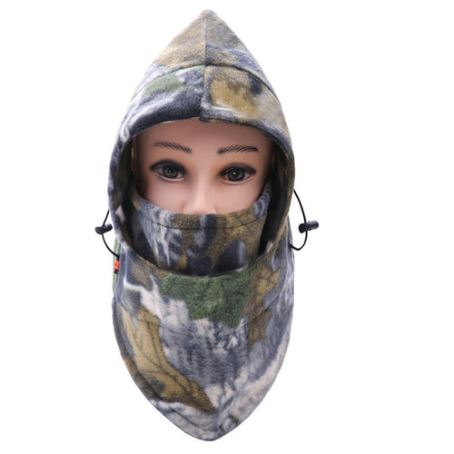 And Warm Cold Protection Face Neck warm Outdoor Thick Camouflage Cap  J4U66