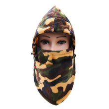 And Warm Cold Protection Face Neck warm Outdoor Thick Camouflage Cap  J4U66