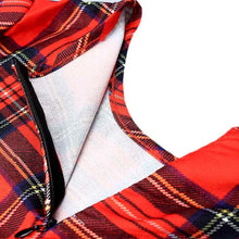 Fashion Elegant Red Plaid Long Sleeve Slim O-neck Fit Dress Contrast Lattice Dress Celebrity Women Dresses J4U66