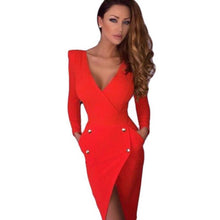 Sexy Dress Women Lady Deep V-neck Backless Dress  J4U66