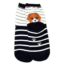 3D Animals Cartoon Socks Women Puppy Footprints Floor Cotton sock Women's Casual Charactor Socks J4U66