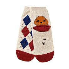 3D Animals Cartoon Socks Women Puppy Footprints Floor Cotton sock Women's Casual Charactor Socks J4U66