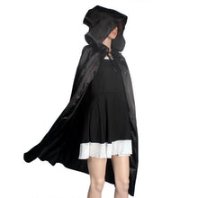 Black/Red/Purple Halloween Hooded Cloak Coat Wicca Robe Medieval Cape Wedding Cloak Cosplay Coat Shawl J4U66