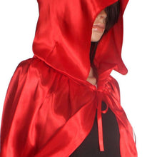 Black/Red/Purple Halloween Hooded Cloak Coat Wicca Robe Medieval Cape Wedding Cloak Cosplay Coat Shawl J4U66
