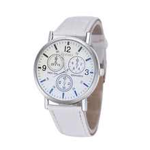 Blu-Ray Business Quartz Watches Men Luxury Crocodile Faux Leather Analog Manly Charm Wristwatches J4U66