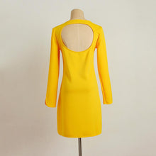 Casual Women Dress Long Sleeve Backless Evening Party Mini Dress Vestidos Plus Size J4U66