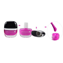 Charming Women Sweet Girl Color Long Lasting Liquid Manicure Soak-off lacquer Nail Art Tape Magic Nail Polish finger J4U66