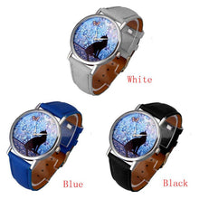 Cute Cat Pattern Watch Women Girl Dress Leather Band Analog Quartz WristWatch Vogue relogio feminino J4U66