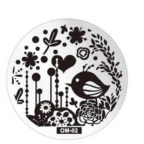 Durable Pattern DIY Nail Art Image Stamp Stamping Plates Manicure Template OM2 J4U66