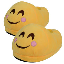 Emoticon Face Plush Slipper Expression Men And Women Slippers House Shoes  J4U66