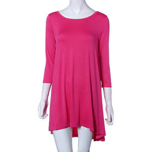 Fashion Fall Women Elegant Three Quarter Loose Casual Party Dress  J4U66