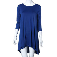 Fashion Fall Women Elegant Three Quarter Loose Casual Party Dress  J4U66