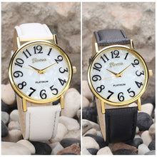 Fashion Geneva Watches -ing Women Retro Digital Dial Leather Band Quartz Analog Wrist Watches women dress watches J4U66