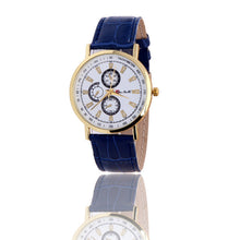 Fashion Rome Article Leather Band Analog Quartz Vogue Wrist Watches&  J4U66