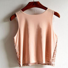 Fashion Sequined Tank Top Women VTops Shirts Sleeveless Style Tank Tops  J4U66