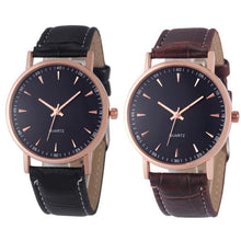 Fashion Unisex Leisure Crocodile Leather Analog Quartz Wrist Watch Watches  J4U66