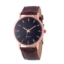 Fashion Unisex Leisure Crocodile Leather Analog Quartz Wrist Watch Watches  J4U66