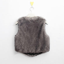 Fashion Sleeveless Outerwear Warm Women Long Hair Faux Fur Short VJacket Waistcoat Coat J4U66
