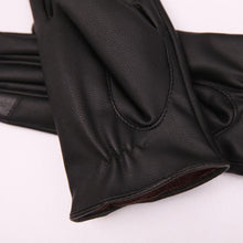 Fashion Women Girls Soft Leather Mitten Gloves Warm Driving Gloves Women  J4U66