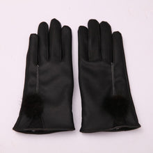 Fashion Women Girls Soft Leather Mitten Gloves Warm Driving Gloves Women  J4U66