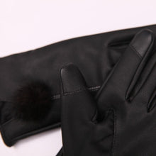 Fashion Women Girls Soft Leather Mitten Gloves Warm Driving Gloves Women  J4U66