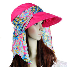 Fashion Women Lady Folding UV Protection Roll Up Wide-Brimmed Hat Multifunction Beach Sun Hat J4U66
