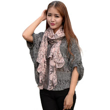 Fashion Women Warm Women Bali Yarn Gauze Scarf Warm Scarf Cowl Neck Long Scarf Shawl J4U66