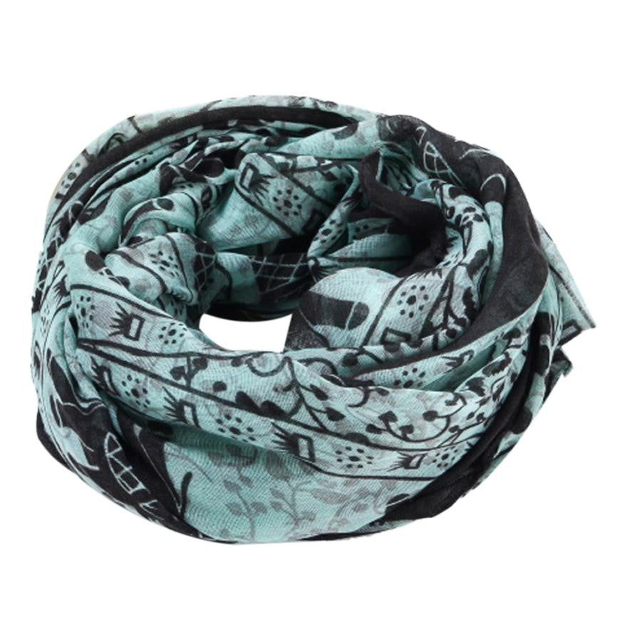 Fashion Women Warm Women Bali Yarn Gauze Scarf Warm Scarf Cowl Neck Long Scarf Shawl J4U66