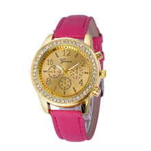Faux Chronograph Quartz WatcheWomen Ladies Luxury Brand Classic Round Women Crystals Dress Watch relogios feminino  J4U66